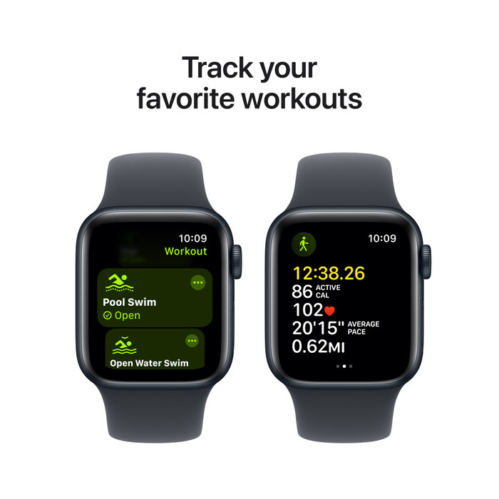 Apple Watch SE 2024 4G 40mm Midnight Sportband S/M visual leverancier