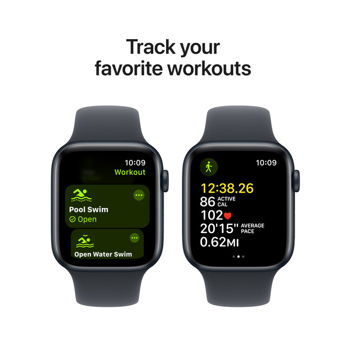 Apple Watch SE 2024 4G 44mm Midnight Sportband M/L visual leverancier