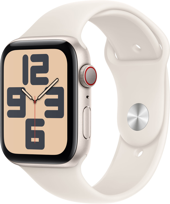 Apple Watch SE 2024 4G 44mm Starlight Sportband S/M Main Image