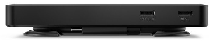 Lenovo USB-C-Travel Dock voor 2 schermen (met adapter) voorkant