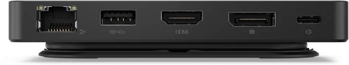 Lenovo USB-C-Travel Dock voor 2 schermen (met adapter) achterkant