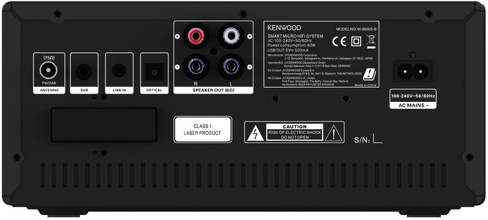 Kenwood M9500S Black back