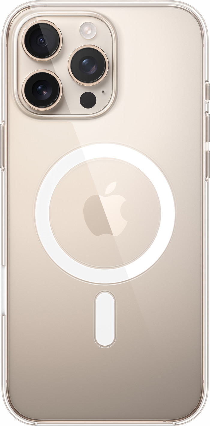 Apple iPhone 16 Pro Max Back Cover met MagSafe Transparant achterkant