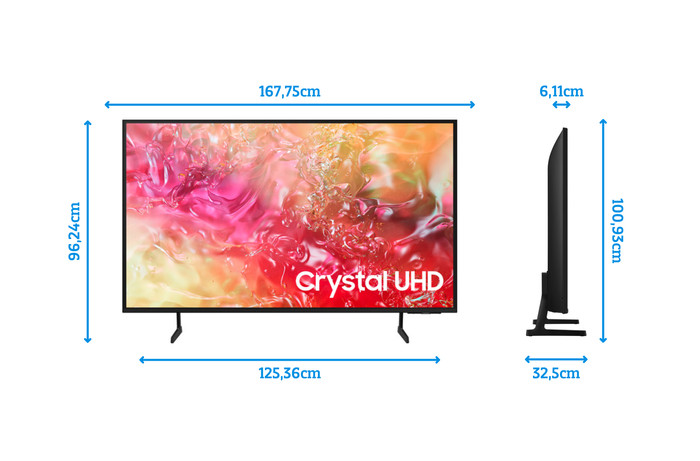 Samsung Crystal UHD 75DU7100 (2024)  + Soundbar visual Coolblue 4
