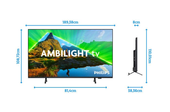 Philips 85PUS8309 - Ambilight (2024) + Soundbar + Hdmi kabel visual Coolblue 4
