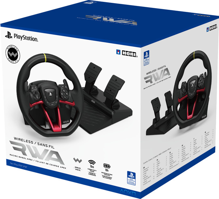 Hori APEX Draadloos Racestuur voor PS5, PS4 en PC verpakking