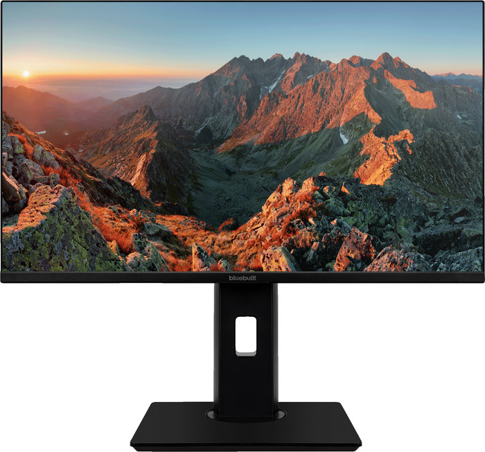 BlueBuilt 24 inch Full HD + BlueBuilt Draadloos USB Toetsenbord QWERTY voorkant