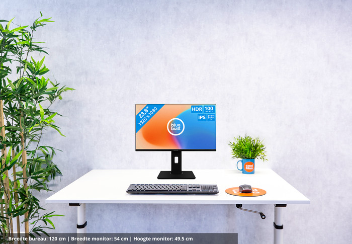 BlueBuilt 24 inch Full HD + BlueBuilt Draadloos USB Toetsenbord QWERTY visual Coolblue 1