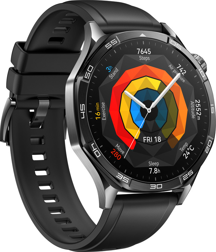 Huawei Watch GT5 Zwart 46mm linkerkant