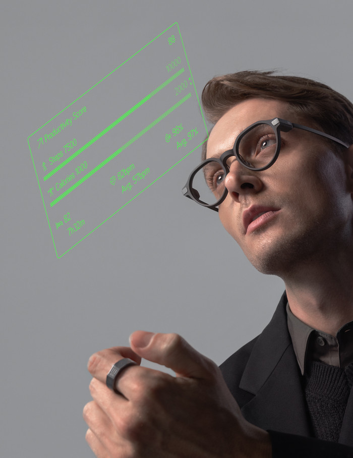EvenRealities Even G2A Smart Glasses Green product in use