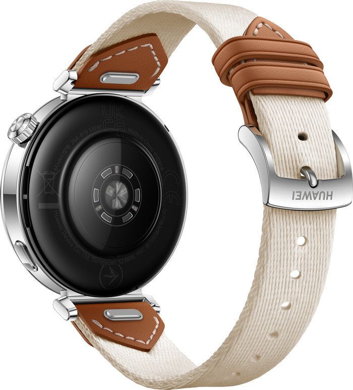 Huawei Watch GT5 Zilver/Bruin 41mm achterkant