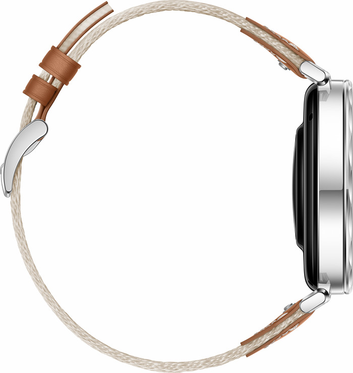 Huawei Watch GT5 Zilver/Bruin 41mm linkerkant