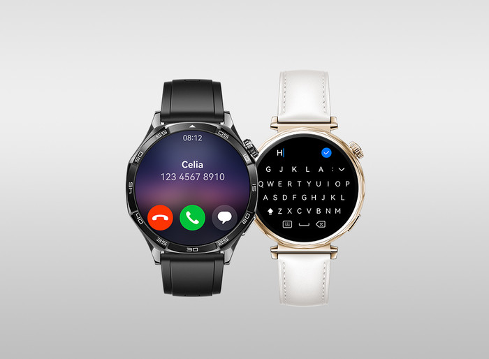 Huawei Watch GT5 Zilver/Bruin 41mm product in gebruik
