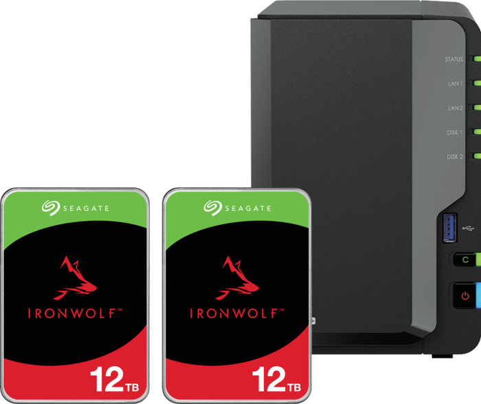 Synology DS225+ + Seagate Ironwolf 12TB Duo Pack Main Image