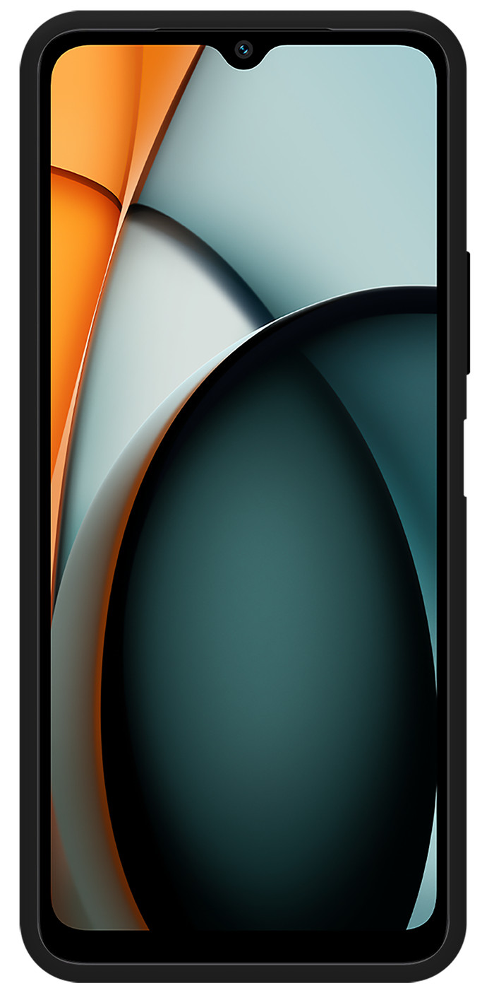 Just in Case Soft Design Redmi A3 Back Cover Black front