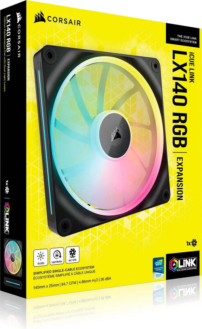 Corsair iCUE LINK LX140 RGB - Single Fan verpakking