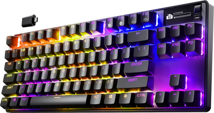 SteelSeries Apex Pro TKL Wireless Gen 3 Gaming Keyboard QWERTY right side
