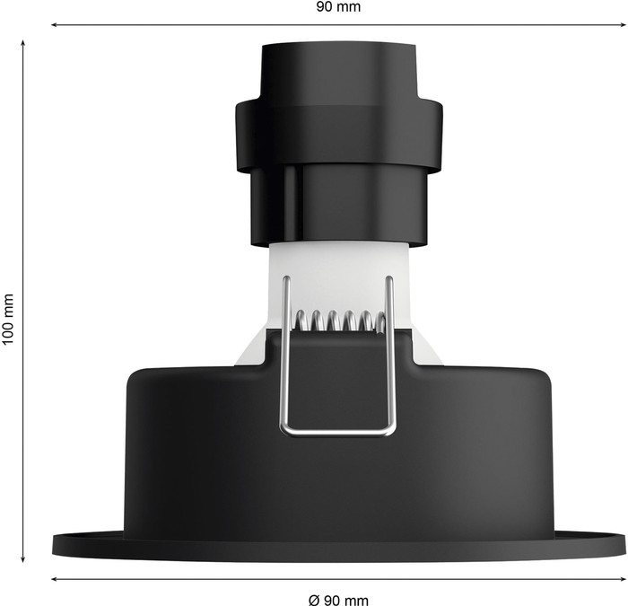 Philips Hue Centura Recessed Spot Light White and Color - Round - Black detail