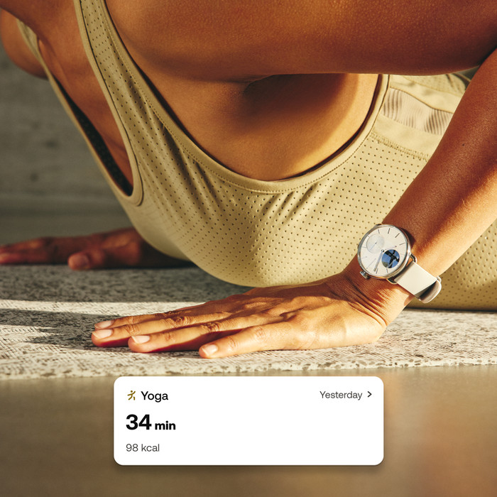 Withings Scanwatch 2 Roségoud 38mm product in gebruik