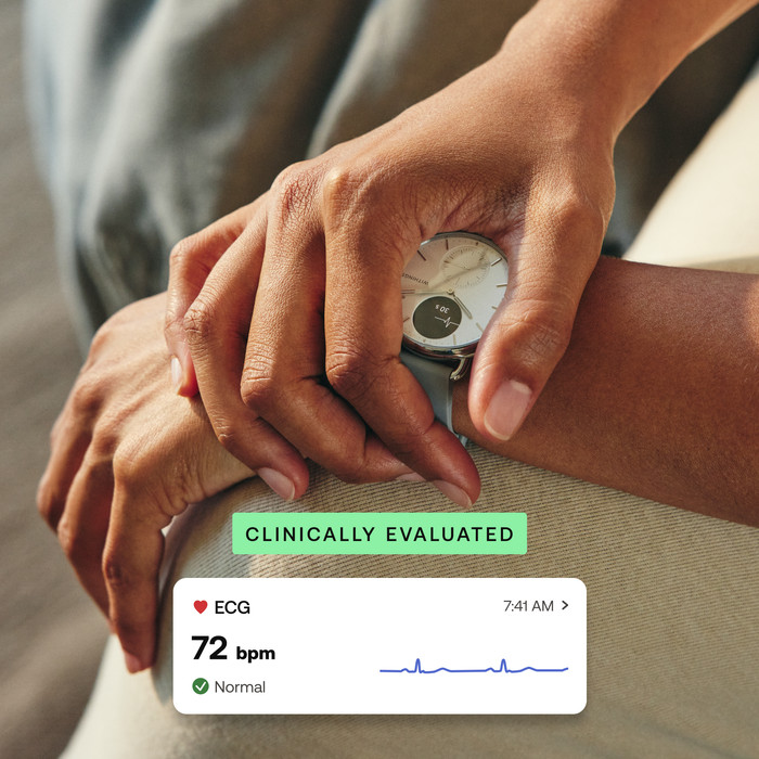 Withings Scanwatch 2 Roségoud 38mm product in gebruik