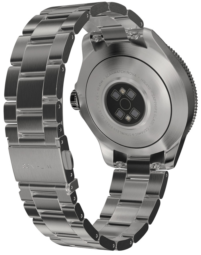 Withings Scanwatch Nova Zwart achterkant