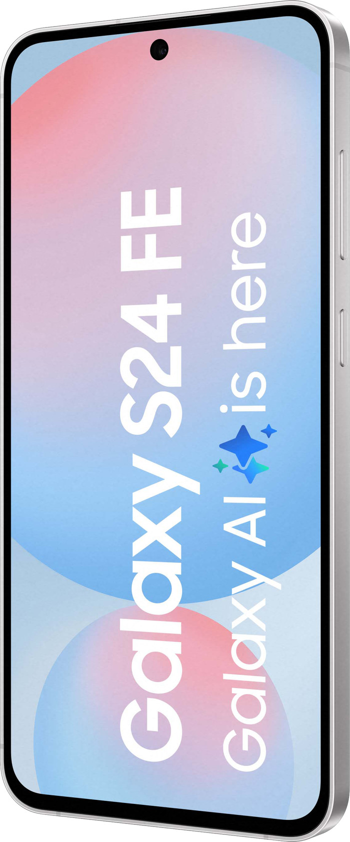 Samsung Galaxy S24 FE 256GB Blauw 5G + Samsung Oplader 25 Watt Zwart voorkant