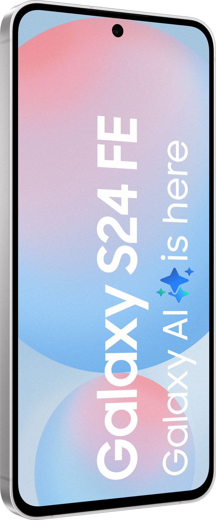 Samsung Galaxy S24 FE 256GB Blauw 5G + Samsung Oplader 25 Watt Zwart voorkant