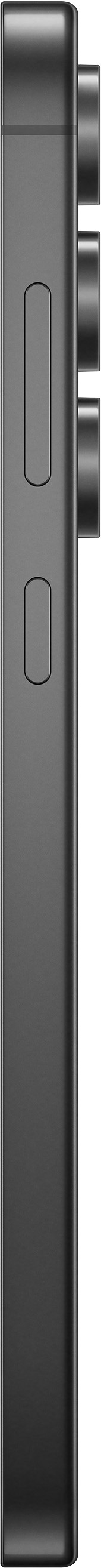 Samsung Galaxy S24 FE 128GB Grijs 5G + Clear View Book Case Zwart rechterkant