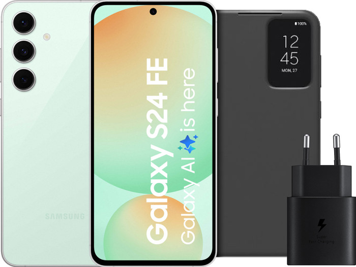 Samsung Galaxy S24 FE 128GB Groen 5G + Accessoirepakket Main Image