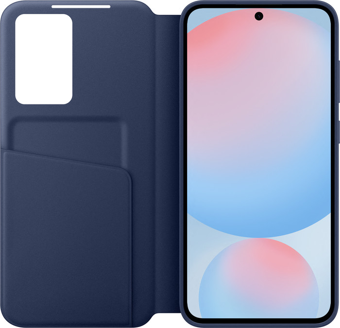 Samsung Galaxy S24 FE Clear View Book Case Blauw voorkant