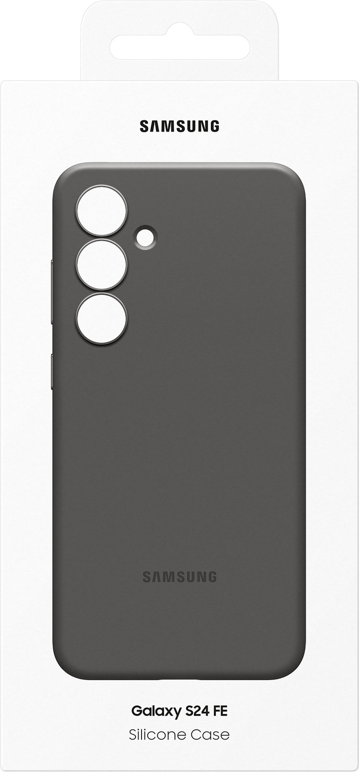 Samsung Galaxy S24 FE Siliconen Back Cover Zwart verpakking