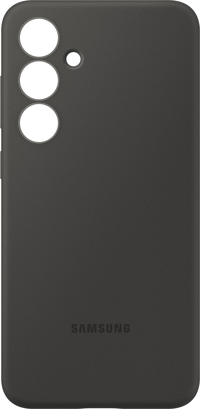 Samsung Galaxy S24 FE Siliconen Back Cover Zwart achterkant
