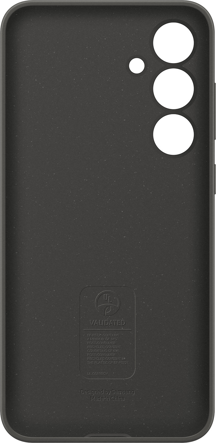 Samsung Galaxy S24 FE Siliconen Back Cover Zwart voorkant