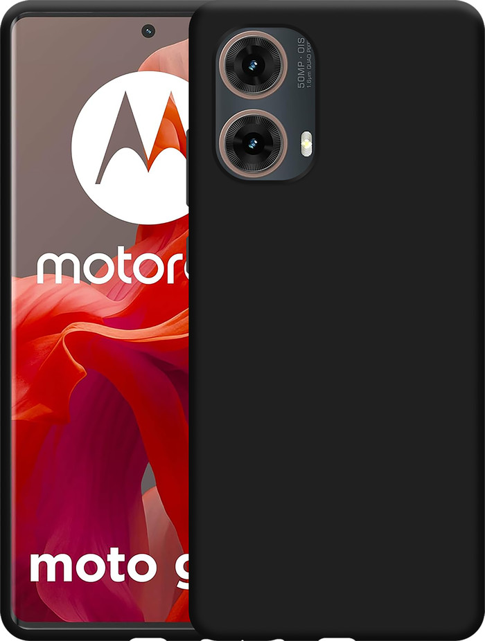 Just in Case Soft Design Motorola Moto G85 Back Cover Zwart visual leverancier