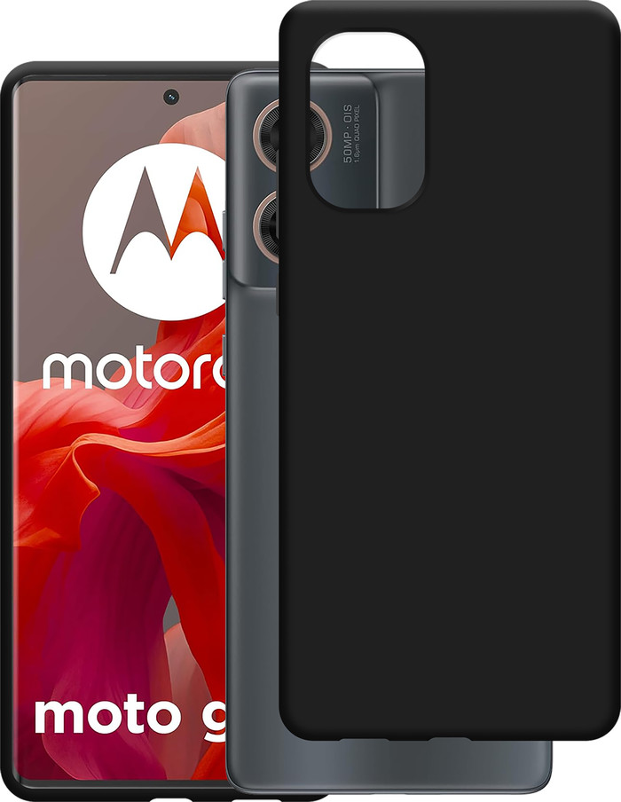 Just in Case Soft Design Motorola Moto G85 Back Cover Zwart visual leverancier