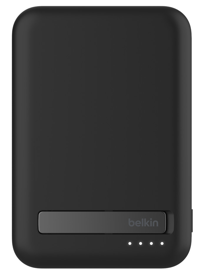 Belkin Draadloze Powerbank met MagSafe Magneet en Snelladen 10.000 mAh Zwart bovenkant