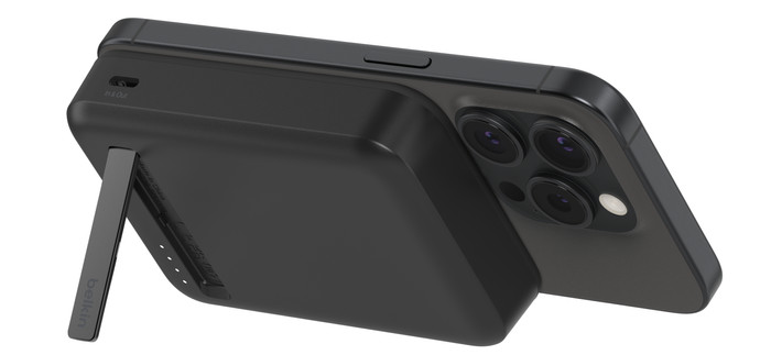 Belkin Draadloze Powerbank met MagSafe Magneet en Snelladen 10.000 mAh Zwart achterkant
