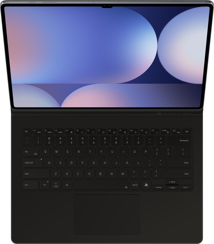 Samsung Galaxy Tab S10 Ultra/S9 Ultra Keyboard Cover AZERTY Black top