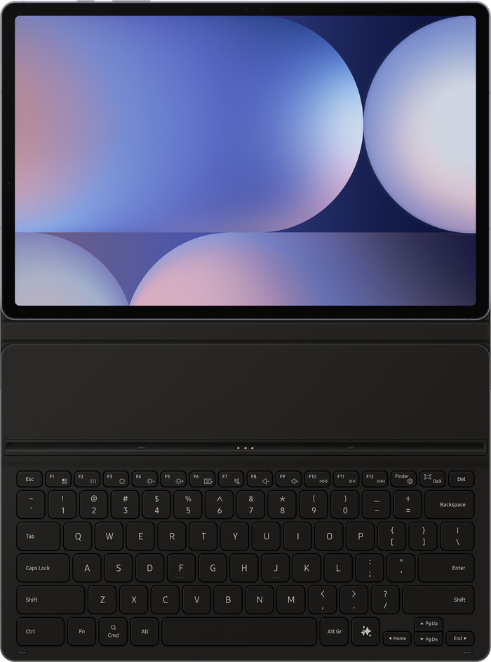 Samsung Galaxy Tab S10 Plus / S9 Plus / S9 FE Plus Slim Toetsenbord Hoes QWERTY Zwart rechterkant