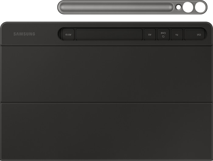 Samsung Galaxy Tab S10 Plus / S9 Plus / S9 FE Plus Slim Toetsenbord Hoes QWERTY Zwart achterkant