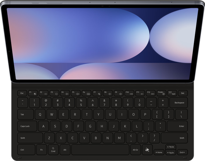Samsung Galaxy Tab S10 Plus / S9 Plus / S9 FE Plus Slim Toetsenbord Hoes QWERTY Zwart bovenkant