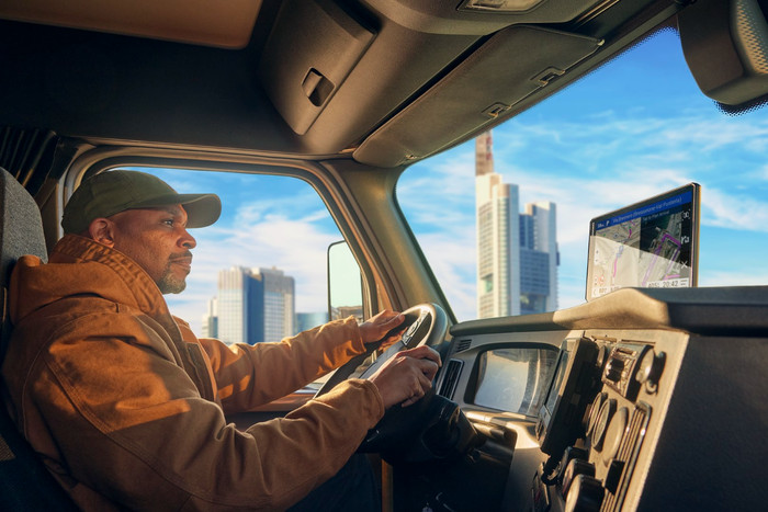 Garmin Dezl LGV720 Truck Europa + Zuid-Afrika product in gebruik