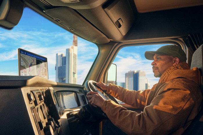 Garmin Dezl LGV720 Truck Europa + Zuid-Afrika product in gebruik