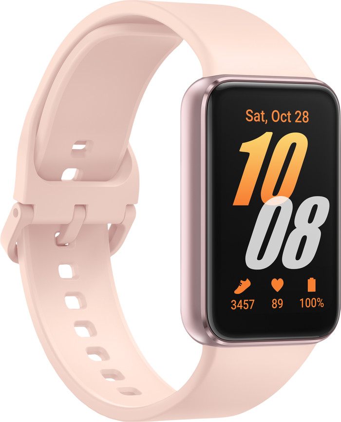 Samsung Galaxy Fit 3 Rosé Goud linkerkant