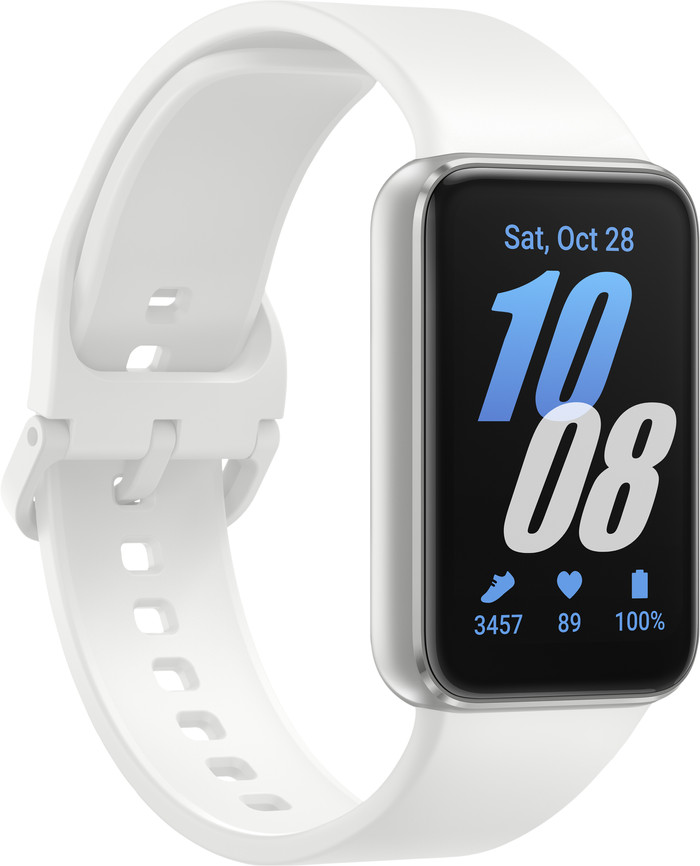 Samsung Galaxy Fit 3 Zilver linkerkant