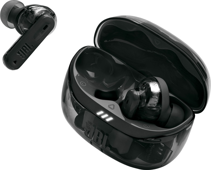 JBL Tune Beam 2 Ghost Zwart voorkant