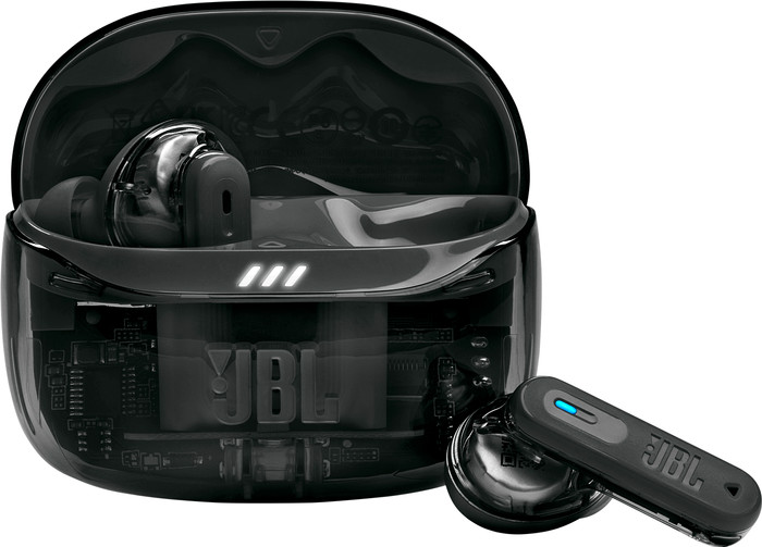 JBL Tune Beam 2 Ghost Zwart voorkant