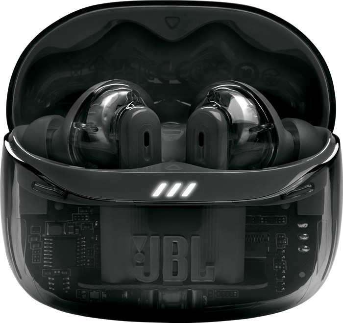 JBL Tune Beam 2 Ghost Zwart voorkant