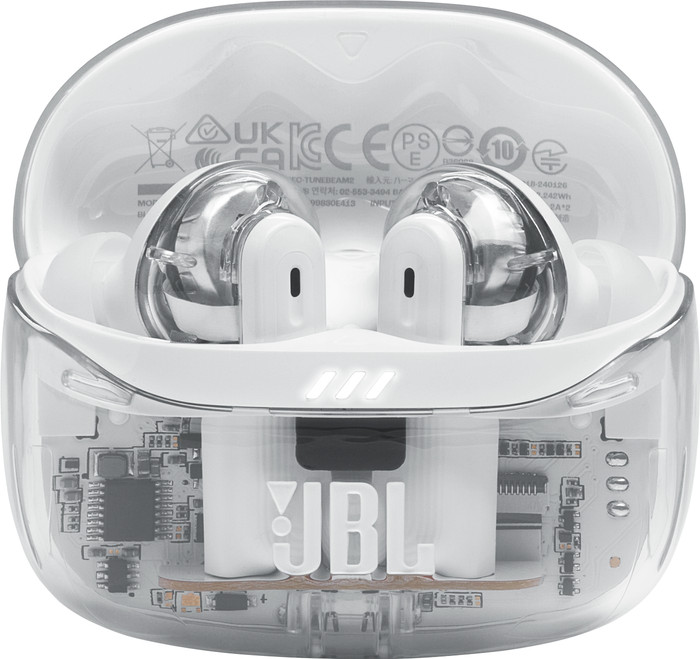 JBL Tune Beam 2 Ghost Wit voorkant