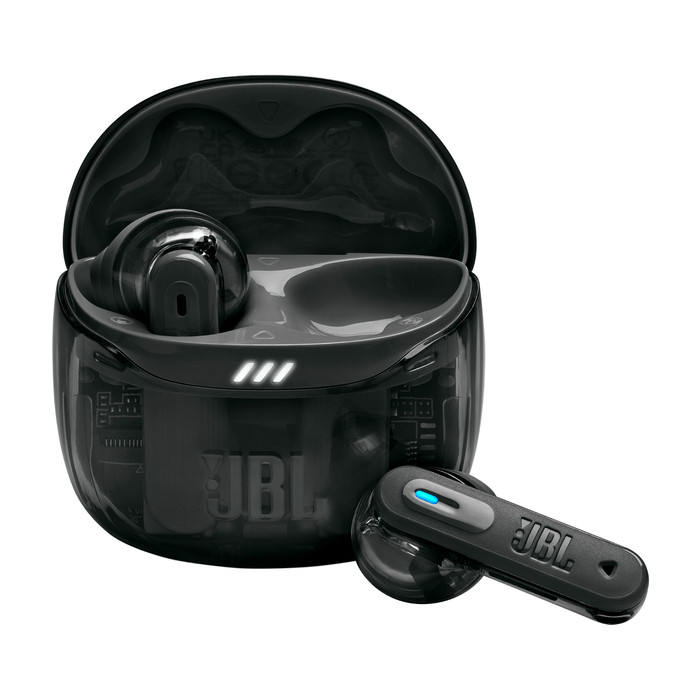 JBL Tune Flex 2 Ghost Zwart voorkant